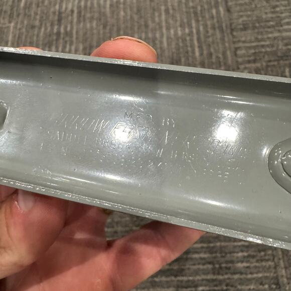 VTG Desktop stapler Arrow 210 USA made chrome and grey Santa Fe ATSF Railroad - Picture 4 of 4